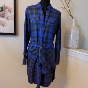 Highline flannel wrap dress/shirt